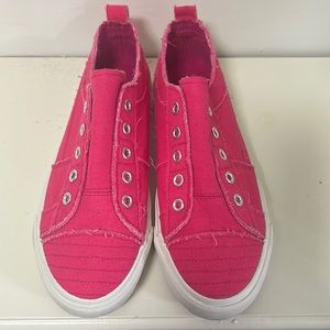 Corkys Babalu, hot pink slide shoes Sz 7 NEW